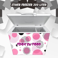 300 Liter Freezer Sticker Cover Protector Anti-Scratch Abstract Geometric Protector