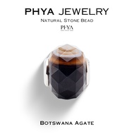 PHYA Botswana Agate Natural Stone Bead : บีดส์หินพญา - บอตสวานา อาเกต