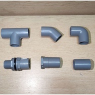 PVC Pipe | Joint Fitting Connector 20mm/20X25mm Elbow,Socket,Tee,End cap,Faucet,Valve,Tank Connector,Therded plug