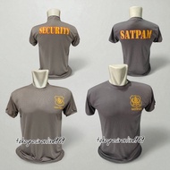 Security T-shirt brown security guard/ baju t shirt lelaki baju lelaki t shirt