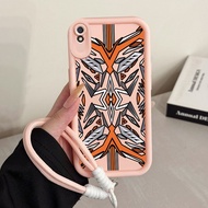 Case For Xiaomi Redmi 9i 9a 9t 9 Power Phone Three-Color Symbol Silicone Shockproof Strap