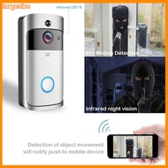 largesize|  V5 Video Doorbell Sensitive Recording Night Vision Home Outdoor Wireless Electronic Peephole Doorbell for Home