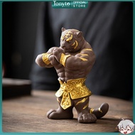Fighting Tiger Statue - Tiger Statue for Desk and Car Decoration