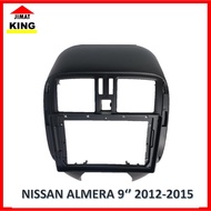 Android Player Casing NISSAN ALMERA 9'' 2012-2015 BLACK (WIth PNP Socket)
