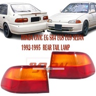 1SET RH+LH Honda Civic SR4 EG EG8 EG9 4Door 1992-1995 Rear Tail Lamp Taillamp Taillights Lights Lampu Belakang