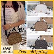 【Ins】[Hot Sale] COACH Women's Classic C Pattern Handbag Shoulder Bag sling bag Casual Fashion 1591