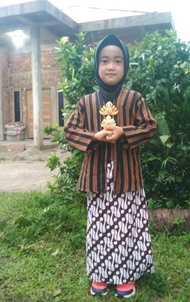setelan kebaya lurik anak/baju adat anak perempuan