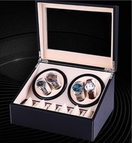 Armani1- Watch Winder 4 เรือน กล่องหมุนนาฬิกา กล่องเก็บนาฬิกา ตู้เก็บนาฬิกา กล่องเก็บนาฬิกา ตู้ใส่นาฬิกา กล่องนาฬิกา auto watch box ที่เก็บนาฬิกา