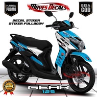 [Baru] Striping Decal Stiker Yamaha Gear 125 Full Body - Decal Sticker Gear 125 Decal Sticker Yamaha