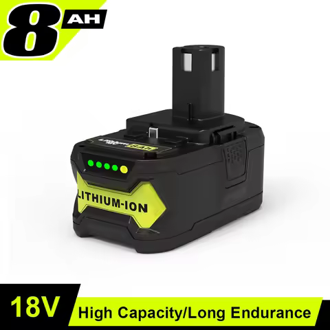 For RYOBI 18V High-performance Lithium Battery, Low Self Discharge, Suitable for All RYOBI Tools P10