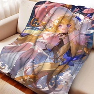 duet night abyss cute Flannel Throw Blanket | Soft Lightweight & Warm | Perfect for Couch Office Bed