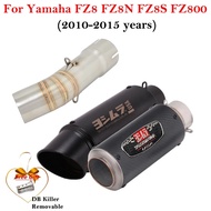 For Yamaha FZ8 Fazer FZ8N FZ8S FZ800 2010 - 2015 Motorcycle Exhaust Escape Systems Modified Muffler 