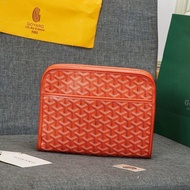 Goyard กระเป๋าคลัตช์ Goya อารมณ์ฟันสุนัขกระเป๋าเข้าห้องน้ำมูลค่าสูง Tas Kosmetik กระเป๋าเก็บของการเดินทางสไตล์เดียวกันสำหรับผู้ชายและผู้หญิง