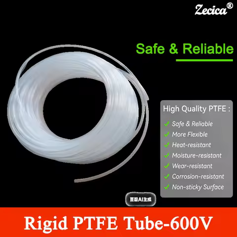 Transparent PTFE Tube ID 0.8/1/2/3/4/5/6/7/8/9/10mm High Temperature FEP 3D Printer Connect Parts Ex