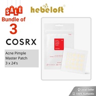 COSRX Acne Pimple Master Patch, Diminish Blemishes, Soothing Inflammation, Prevent Future Breakouts, 3 x 24's - HEBELOFT