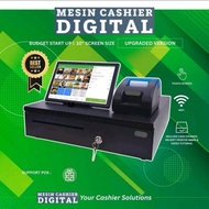 Mesin S Cashier Digital POS System Tablet Printer Cash Drawer E Invoice