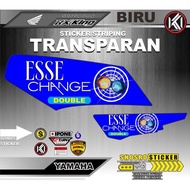 TRANSPARENT STRIPING STICKER FOR RX-KING MOTORCYCLE WITH ESSE MOTIF VARIATIONS Change SIMPLE MOTIFEL