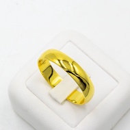 Happy Jewelry แหวนปอกมีด 6มิล ทอง9k 37.5% ND110