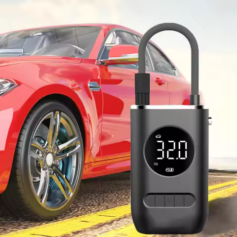 Car Air Pump Portable Wireless Tire Inflator Air Compressor Pump Handheld Mini Self-Propelled Electr