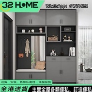 鞋櫃鞋架 玄關【包送貨】【可訂造】【大儲物】鞋櫃 玄關櫃 屏風鞋櫃 free delivery shoebox 小戶型入戶鞋櫃 衣帽架 鞋架 玄關櫃 儲物櫃 屏風式展櫃 F-H909H1069-F