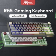 【Ti shop】 RK Royal Kludge R65 Wired Gaming Keyboard Gasket Hot Sw Mechanical Keyboard PBT Keycaps RG