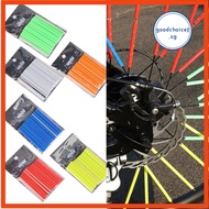 【Good】12pcs Bicycle Wheel Spokes Reflective Sticker Tube Strip Cycling Reflector DIY