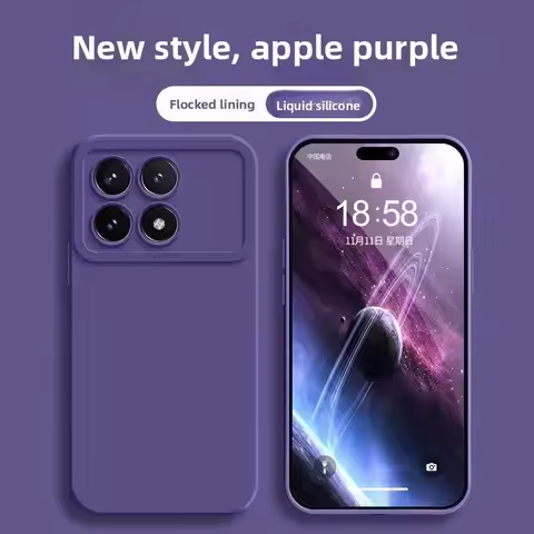 For POCO F6 Pro X6 Pro Case New Skin-friendly Angel Eye Liquid Silicone Anti-drop Cover For Redmi K7