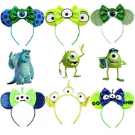 Disney Monsters Inc Mickey Mouse Headbands Mike Wazowski Ear Headband for Girls Kid Sulley Alien Hea