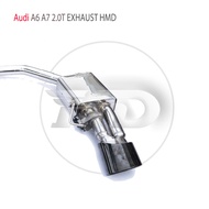 HMD Stainless Steel Exhaust System Performance Catback for Audi A6 A7 C8 2.0T Auto Accesorios Electr
