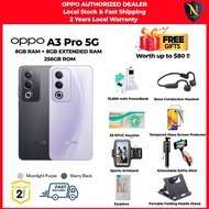 ☆FREE☆ $80 WORTH OF GIFT&FREE Delivery |OPPO A3 PRO 5G /8GB RAM + 8GB EXTENDED RAM 256GB ROM/2 Years