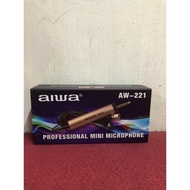 . Mic jepit Aiwa 221 / mic kancing AIWA AW 221 / mic kondensor aiwa