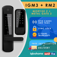 igloohome Bundle - Digital Door &amp; Gate Lock RM2 + IGM3 (FREE Delivery + Installation) 2 Years Warranty