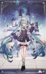 《 初音未來 》 「 遊園序曲 」 - 初音  - Miku - 透明 PVC 膠 海報