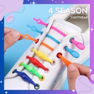 (NO SHOES) Elastics Trendy Lazy Slip on Sneaker Rubber Silicone 4S-ALC11 Shoe laces【T2】