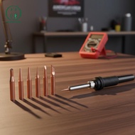 [Chicnest] Soldering Iron Tips 900M K 2.4D 3C B I Pure Copper 1 Setpatible with 936 Handle Solder Jo