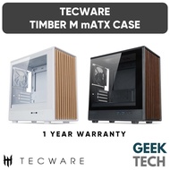 TECWARE Timber M Wood Front Panel High Airflow mATX Casing with 4x 120mm Fans Preinstalled