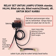 RELAY SET PNP MAIN LAMP standard H6, H4, biled ala-ala, biled matrix. for honda BEAT