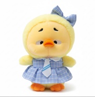 23cm Kawaii Upset Duck Plush Toy with Uniform