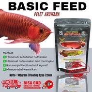 MHG pelet ikan arwana super red kemasan 100gr | pakan ikan | makanan