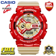 Original G-Shock GA110 Men Women Sport Watch Japan Quartz Movement 200M Water Resistant Shockproof and Waterproof World Time LED Auto Light Gshock Man Boy Girl Sports Wrist Watches with 4 Years Official Warranty GA-110CS-4A (Ready Stock Free Shipping)
