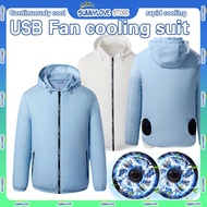 Summer new outdoor work air conditioning suit cooling Clothing jacket with fans cooling jacket