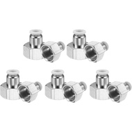 HARFINGTON 5pcs Push to Connect Fittings 5/16" Tube OD x 1/2" NPT Thread Female Straight Pneumatic T