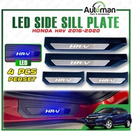 Honda HRV HR-V 2016 - 2020 LED Door Side Sill Step Plates Blue Exterior Accessories Footstep