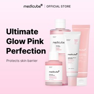𝐍·𝐁𝐞𝐚𝐮𝐭𝐲-Medicube Ultimate Glow Pink Perfection Set - PDRN Ampoule, PDRN Toner, PDRN Cream, PDRN Sun