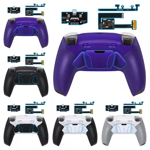 eXtremeRate RISE4 Plus MAX Remappable Back Buttons Kit w/ Clicky Trigger Stops & Rubberized Grip for