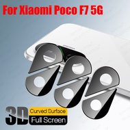 3Pcs 3D Rear Camera Protector Glass For Xiaomi POCO F7 5G Lens Tempered Glass Cover POCOF7 Litttle F