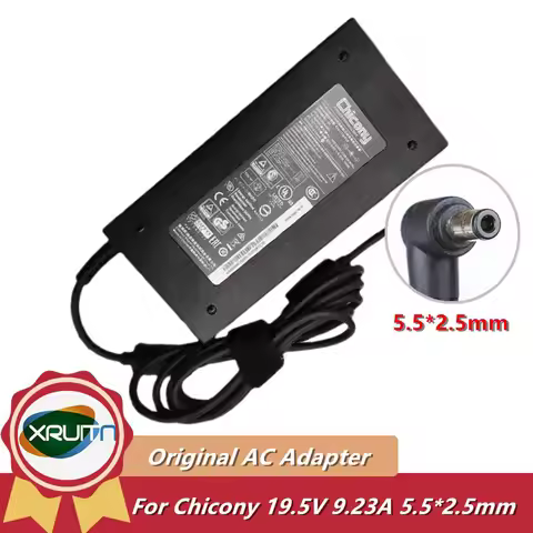 Genuine Chicony A17-180P4A 19.5V 9.23A 180W A180A025P AC Adapter Charger For MSI GS63VR GP62MVR GS65