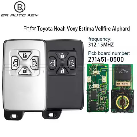 271451-0500 Original 312Mhz 4D Chip Keyless go Remote car Key fob for Toyota Noah Voxy Estima Vellfi
