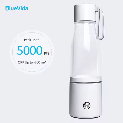 New Best Max 5000ppb High Hydrogen Water Bottle Generator DuPont N117 Pure H2 Inhalation Generator E