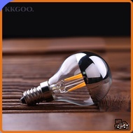KKGOO Crystal Light Bulb, E12/E14/E26/E27 semi-plated LED Light Bulb, 2023 Incandescent Candle Warm 